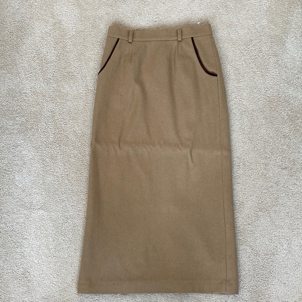 Vintage Foxley England cashmere midi skirt